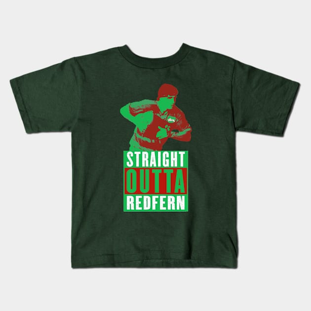 South Sydney Rabbitohs - Mario Fenech - STRAIGHT OUTTA REDFERN Kids T-Shirt by OG Ballers